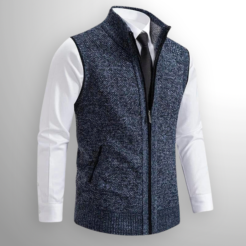 Pullovervest met volledige ritssluiting